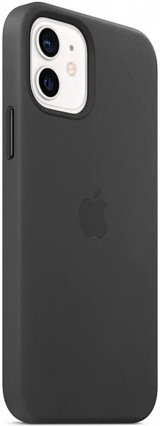 Чехол Apple для iPhone 12/12 Pro Leather Case with MagSafe (черный)